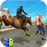 Police Horse Crime City Chase